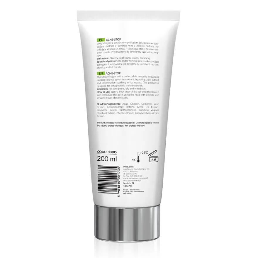 APIS Acne-Stop Żel do ultradźwięków dla cery trądzikowej 200ml