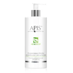 APIS Acne-Stop oczyszczające mleczko antybakteryjne z zieloną herbatą 500ml