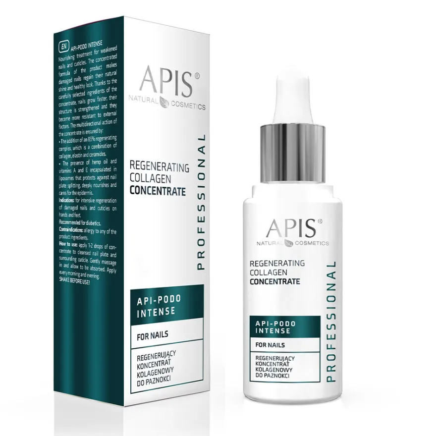 APIS API-PODO INTENSE Regenerujący koncentrat kolagenowy do paznokci 30ml
