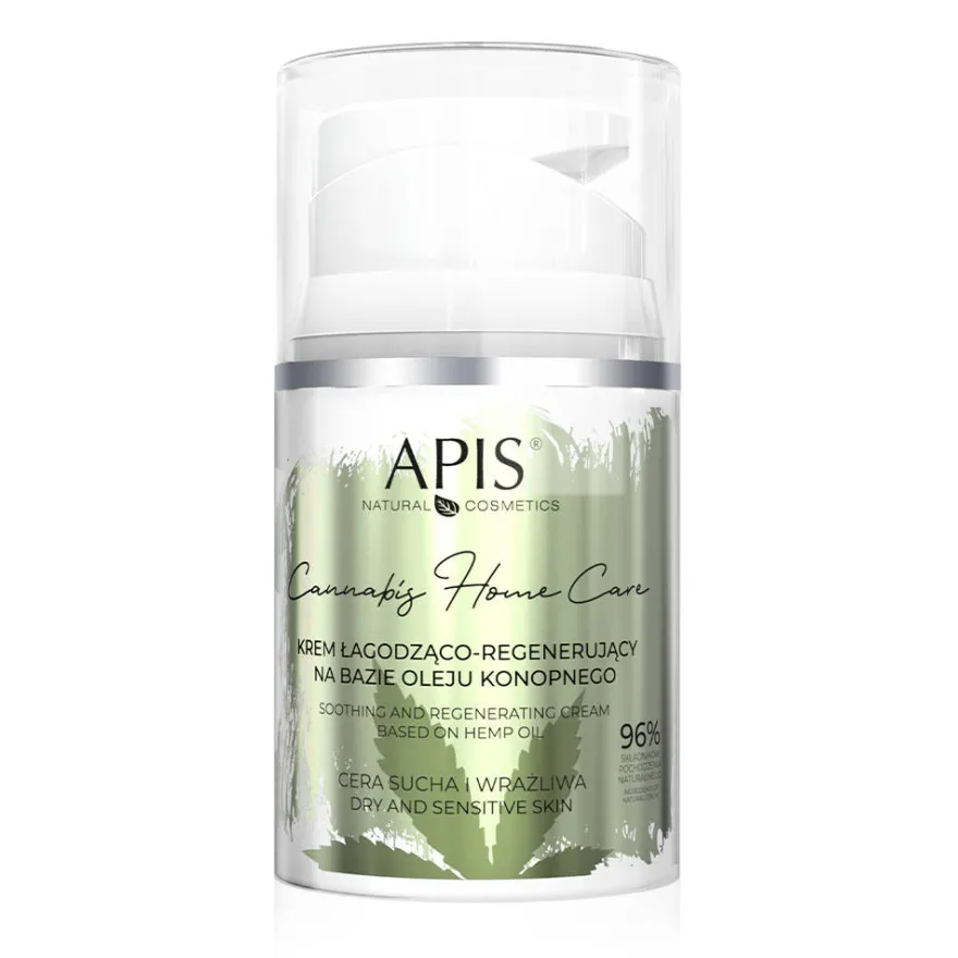 APIS Cannabis Home Care krem łagodząco-regenerujący na bazie oleju konopnego 50ml