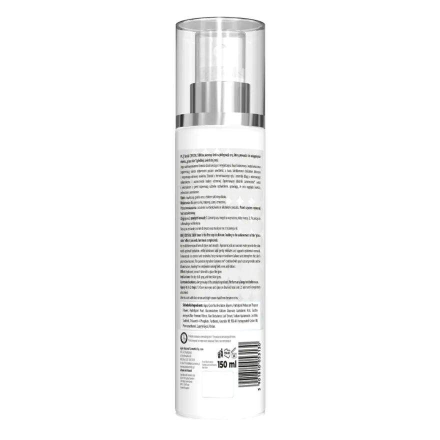 APIS CRYSTAL SKIN Tonik rozświetlający z efektem „glass skin” 150ml