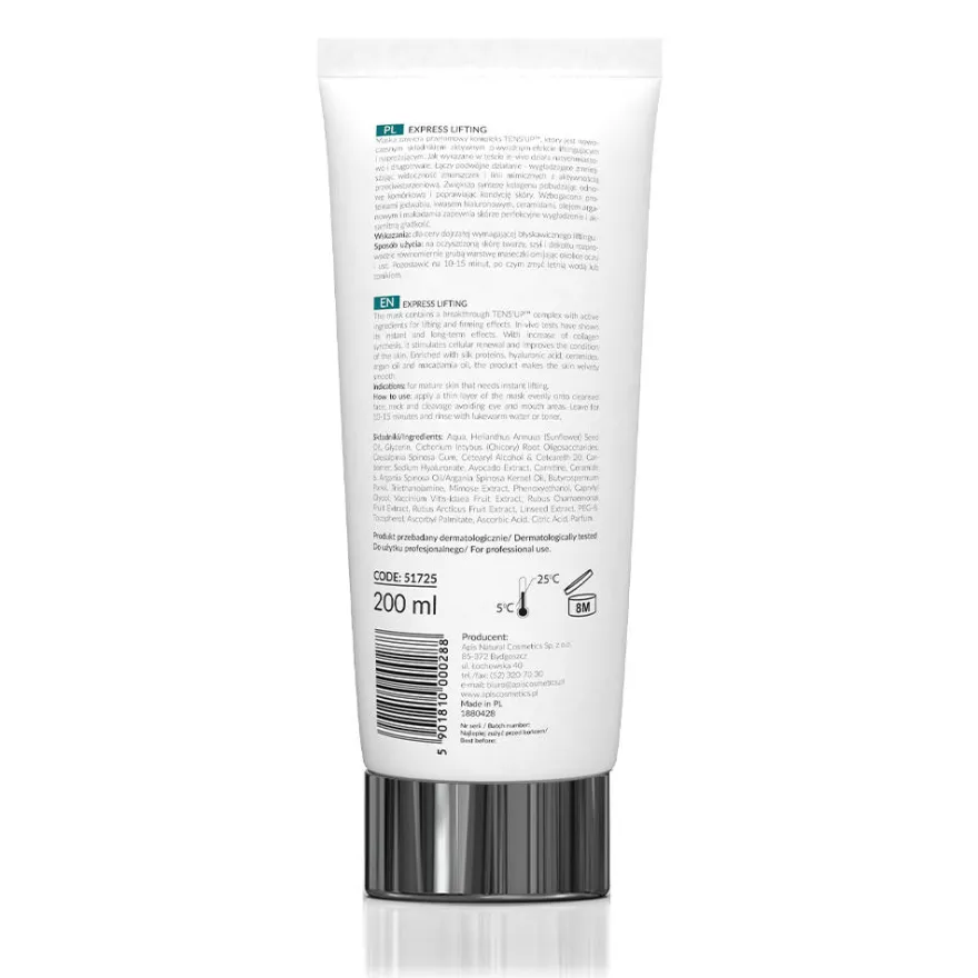 APIS Express Lifting maska intensywnie napinająca z kompleksem TENS'UP 200ml