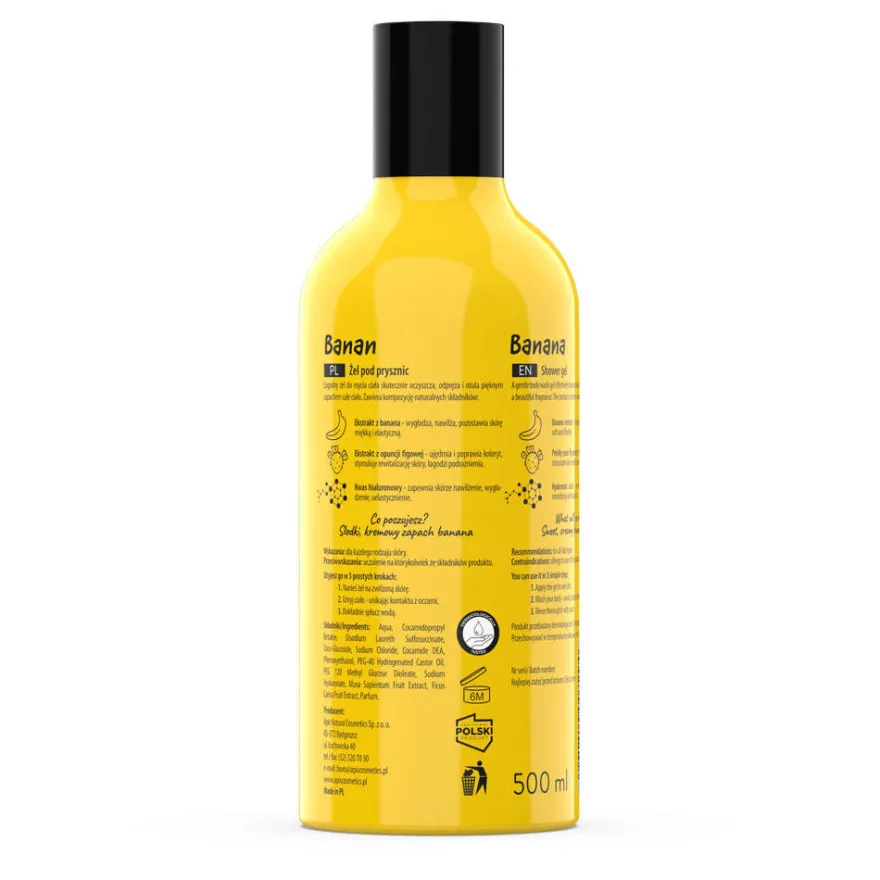 APIS Fruit Shot bananowy żel pod prysznic 500ml