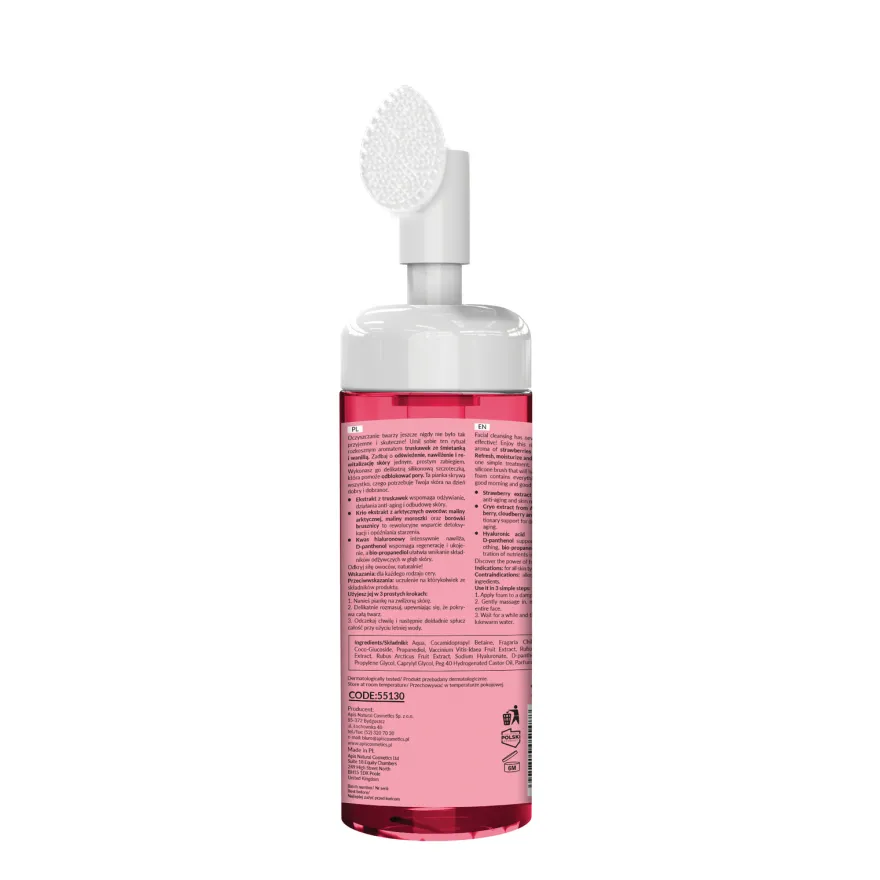 APIS HOME TERAPIS Truskawkowa pianka do mycia twarzy 150 ml