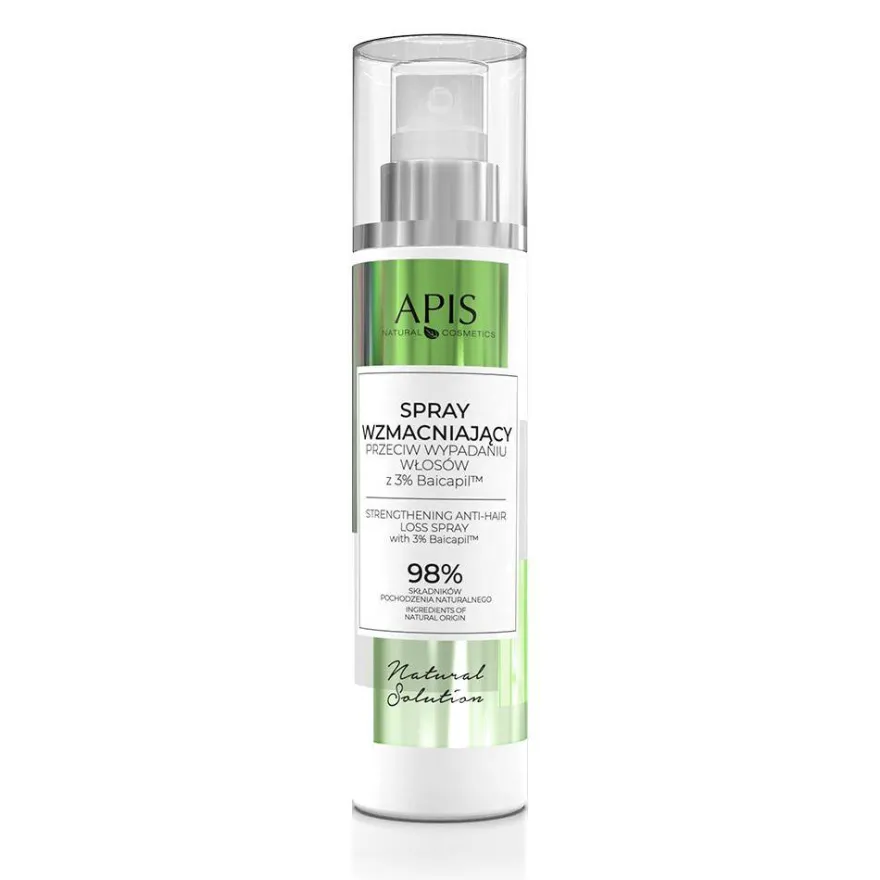 APIS Natural Solution spray wzmacniający przeciw wypadaniu włosów z 3% Baicapil 150ml