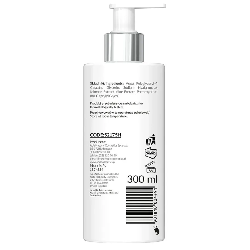 APIS oczyszczający płyn micelarny do demakijażu twarzy i oczu 300ml