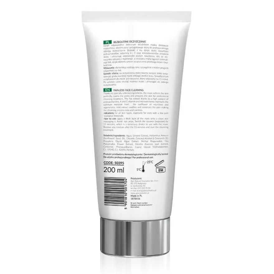 APIS Painless Face Cleaning maska rozpulchniająca z czynnikiem łagodzącym 200ml