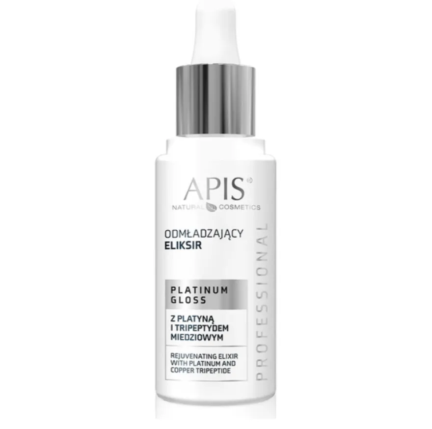 APIS Platinum Gloss - Odmładzający eliksir z platyną i tripeptydem miedziowym 30ml