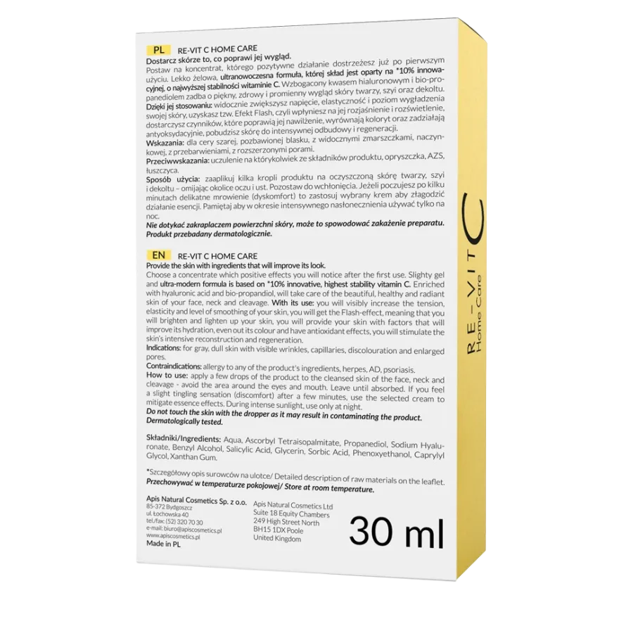 APIS Re-Vit C esencja z witaminą C 10% (nowa formuła) 30ml