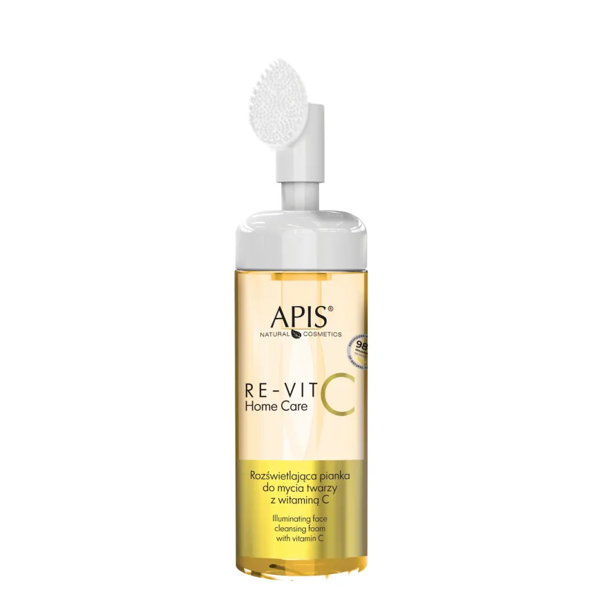 APIS RE-VIT C HOME CARE Rozświetlająca pianka do mycia twarzy z witaminą C 150 ml