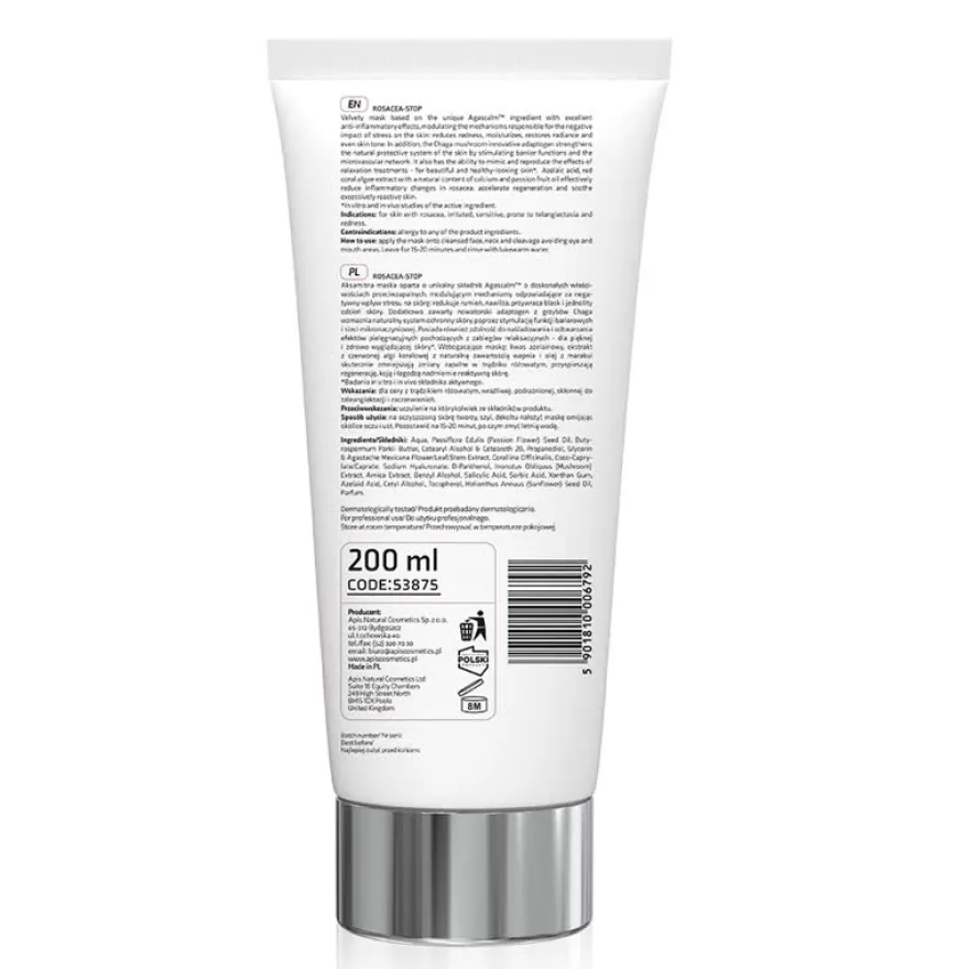 APIS Rosacea-Stop łagodząca maska 200ml