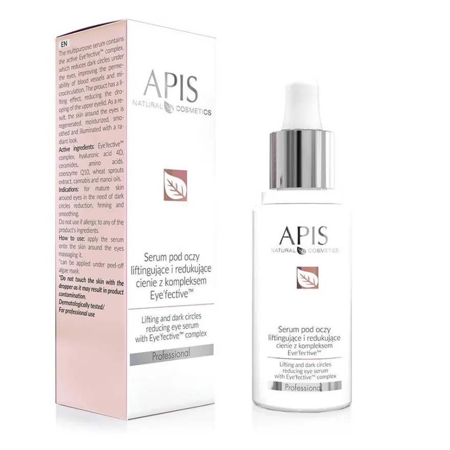 APIS serum pod oczy liftingujące i redukujące cienie z kompleksem Eye'fective 30ml