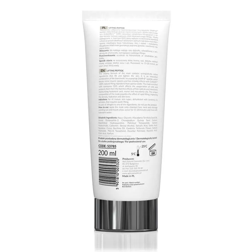 APIS Snap-8 Peptide liftingująco-napinająca maska z Snap-8 peptide 200ml