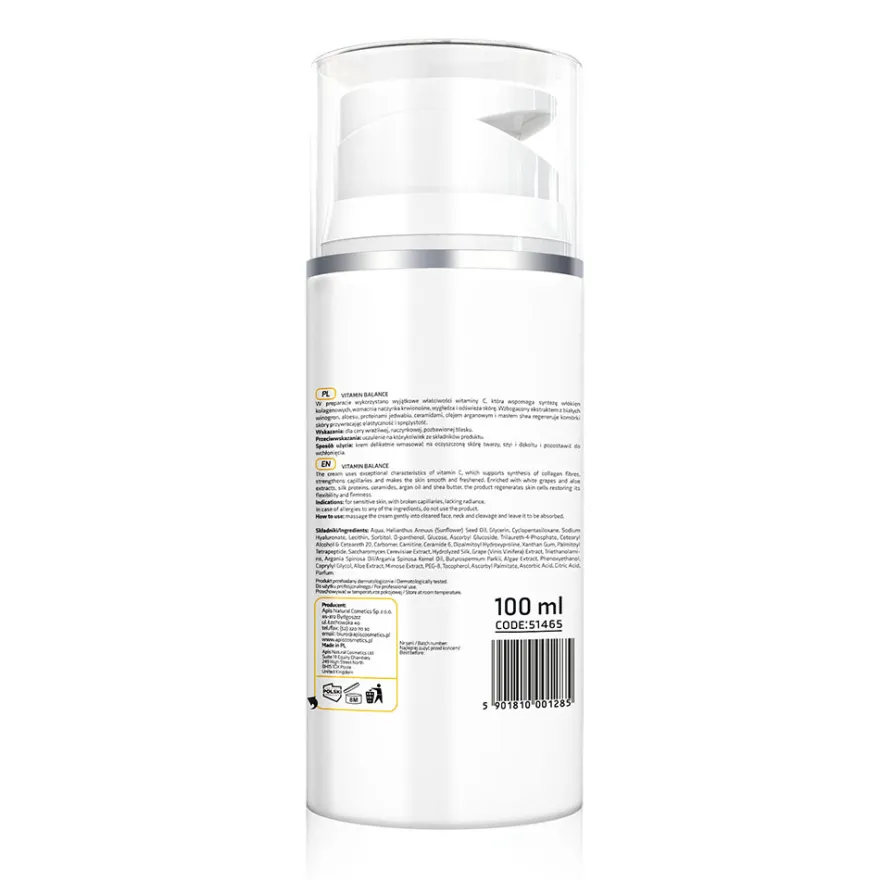 APIS Vitamin Balance krem z witaminą C i białymi winogronami 100ml