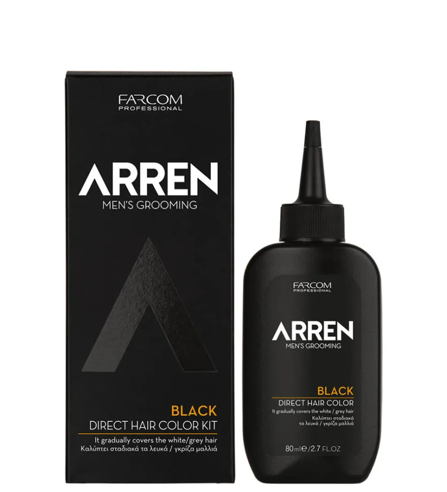 ARREN Direct Hair Color Kit Black zestaw do farbowania włosów (czarny)