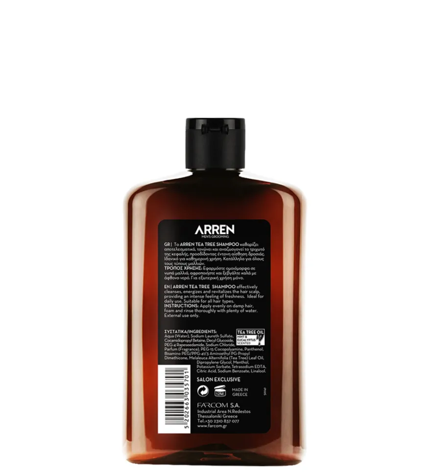 ARREN Tea Tree energetyzujący szampon do pielęgnacji 400ml