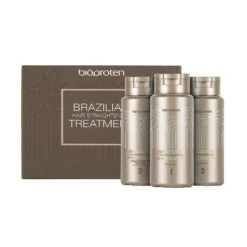 BIOPROTEN Brazilian Treatment Kit zestaw do prostowania włosów (szampon 100ml, maska 100ml, odżywka 100ml)