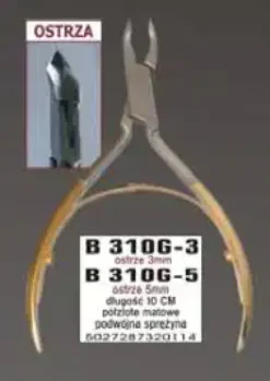 CĄŻKI DO SKÓREK PÓŁZŁOTE 5MM B310G-5
