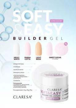 CLARESA Żel budujący panna cotta 45g