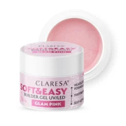 CLARESA Żel budujący soft&easy glam pink 45g