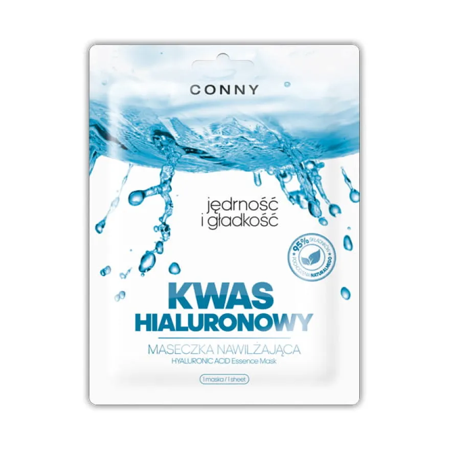 CONNY silnie nawilżająca maseczka w płachcie - kwas hialuronowy