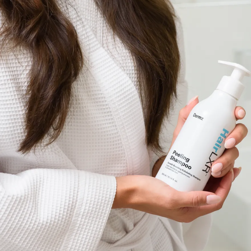 DERMZ HairLXR szampon peelingujący na porost włosów 300ml