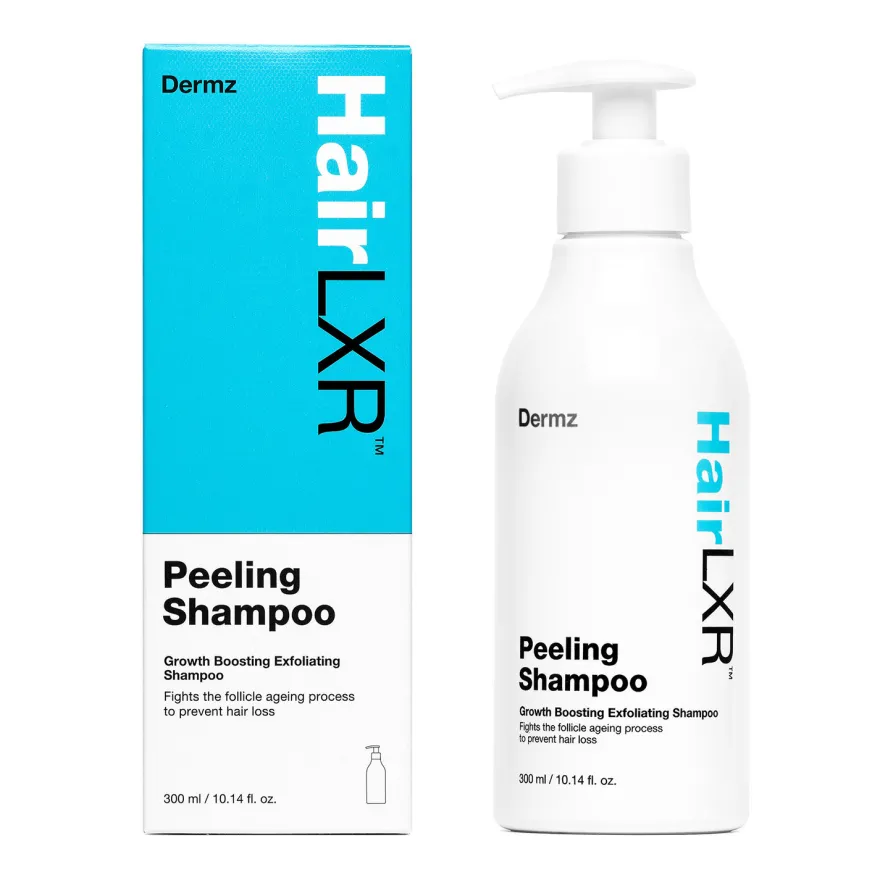 DERMZ HairLXR szampon peelingujący na porost włosów 300ml