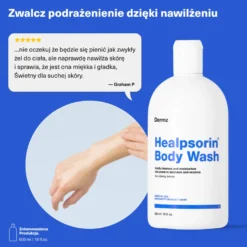 DERMZ Healpsorin żel do mycia twarzy i ciała na AZS i łuszczycę 500ml