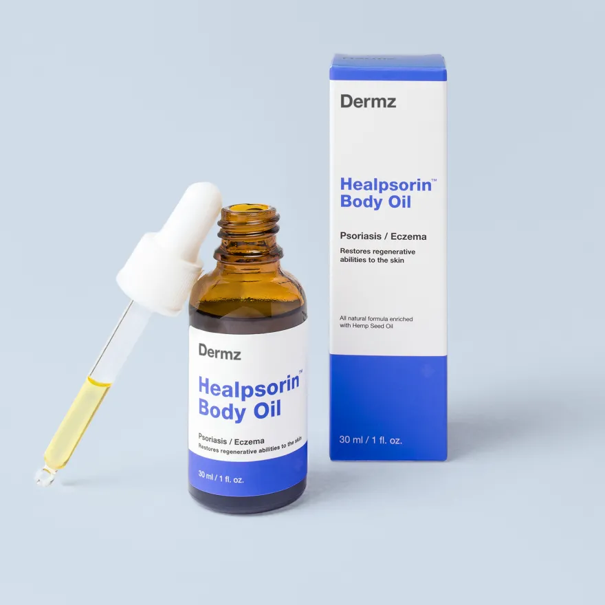 DERMZ Healpsorin olejek konopny do ciała na łuszczycę i AZS 30ml