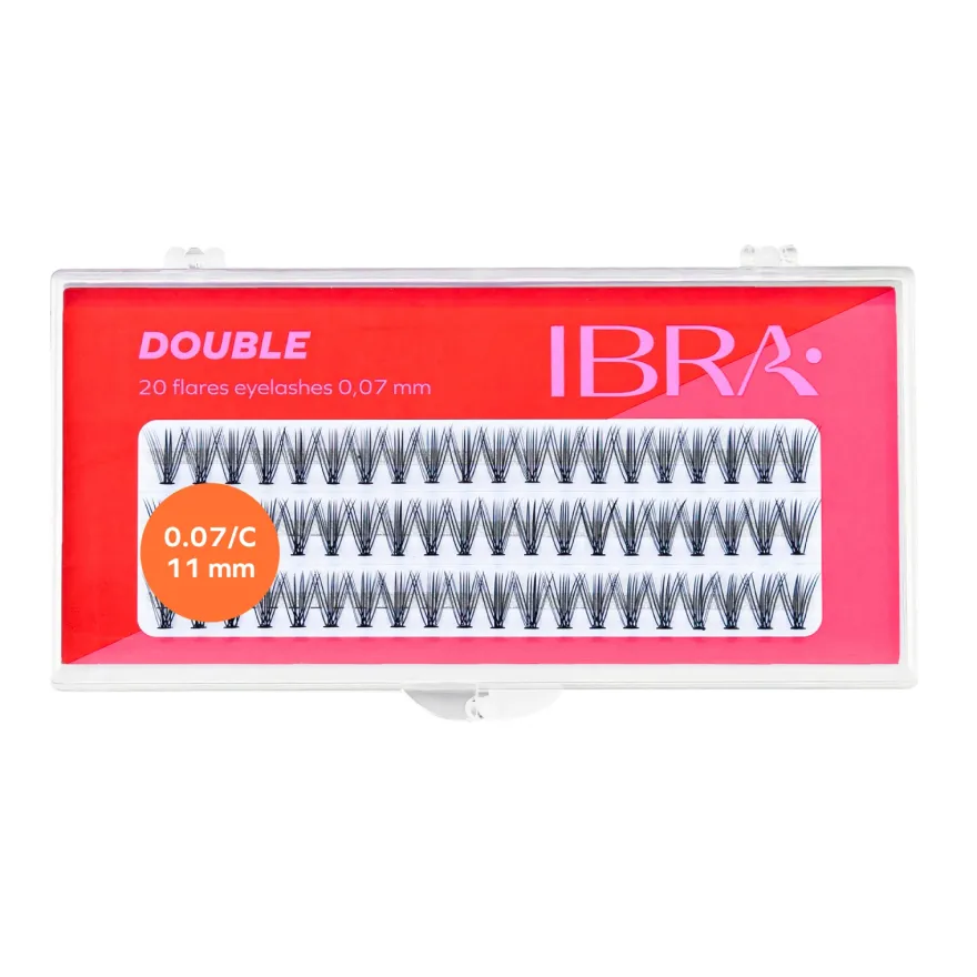 IBRA Double Knot-Free 0.07-C-11mm kępki rzęs