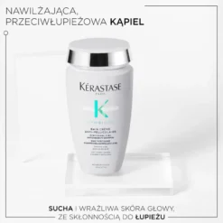 KERASTASE Symbiose Bain Créme Anti-Pelliculaire przeciwłupieżowa kąpiel do do suchej i wrażliwej skóry głowy 250ml