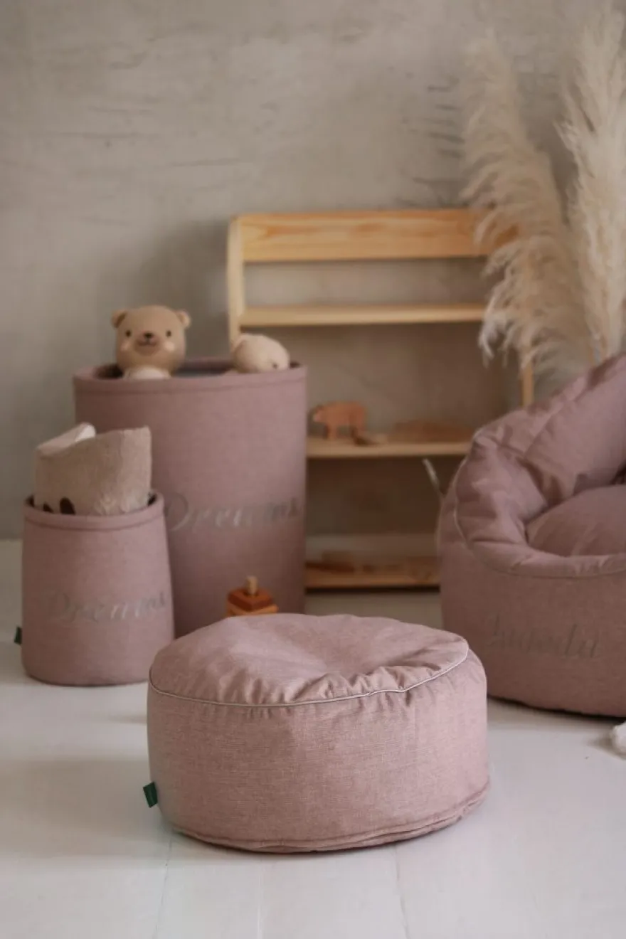 Kolekcja Timeless – Kosz na zabawki Mini Dreams- Różowy