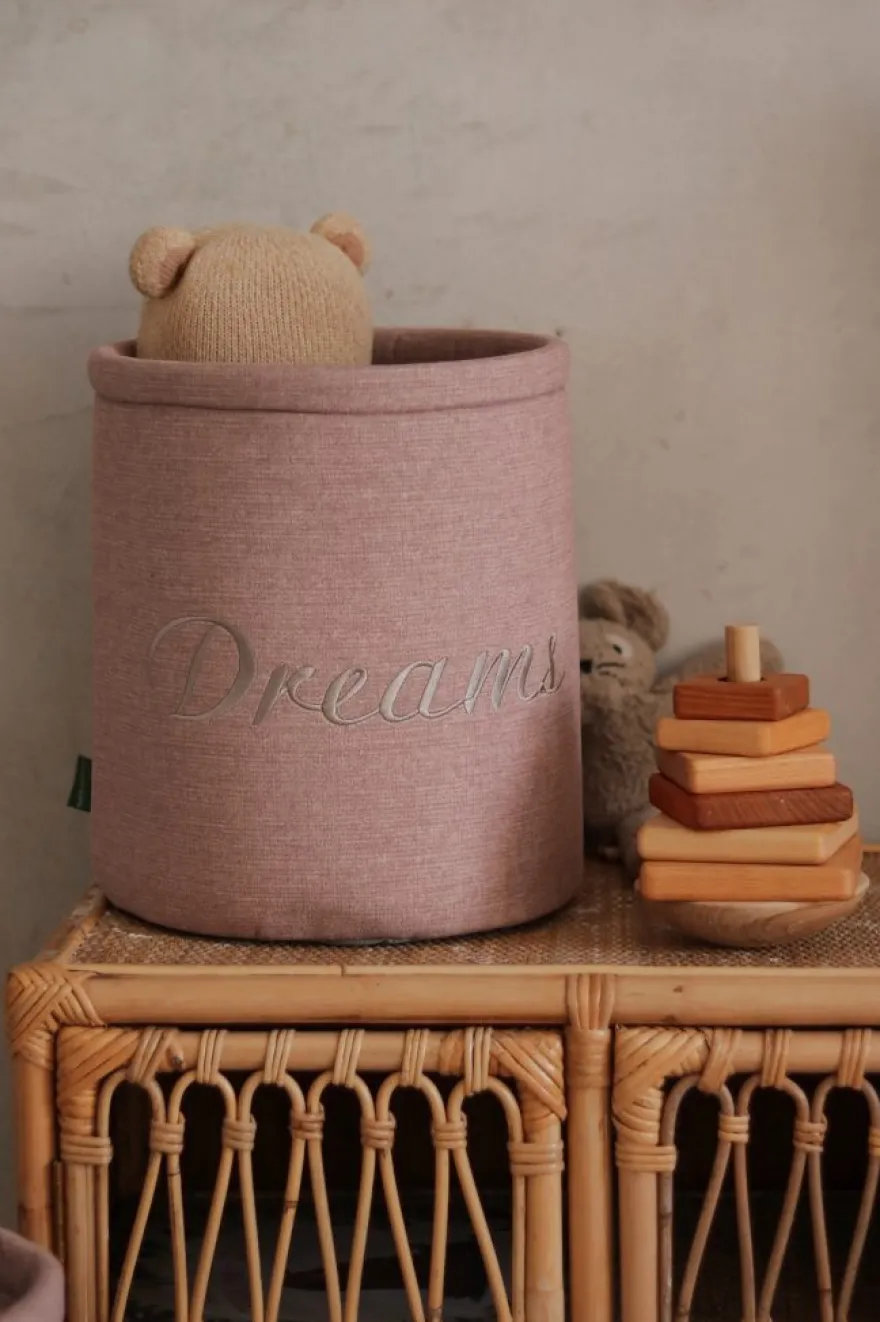 Kolekcja Timeless – Kosz na zabawki Mini Dreams- Różowy