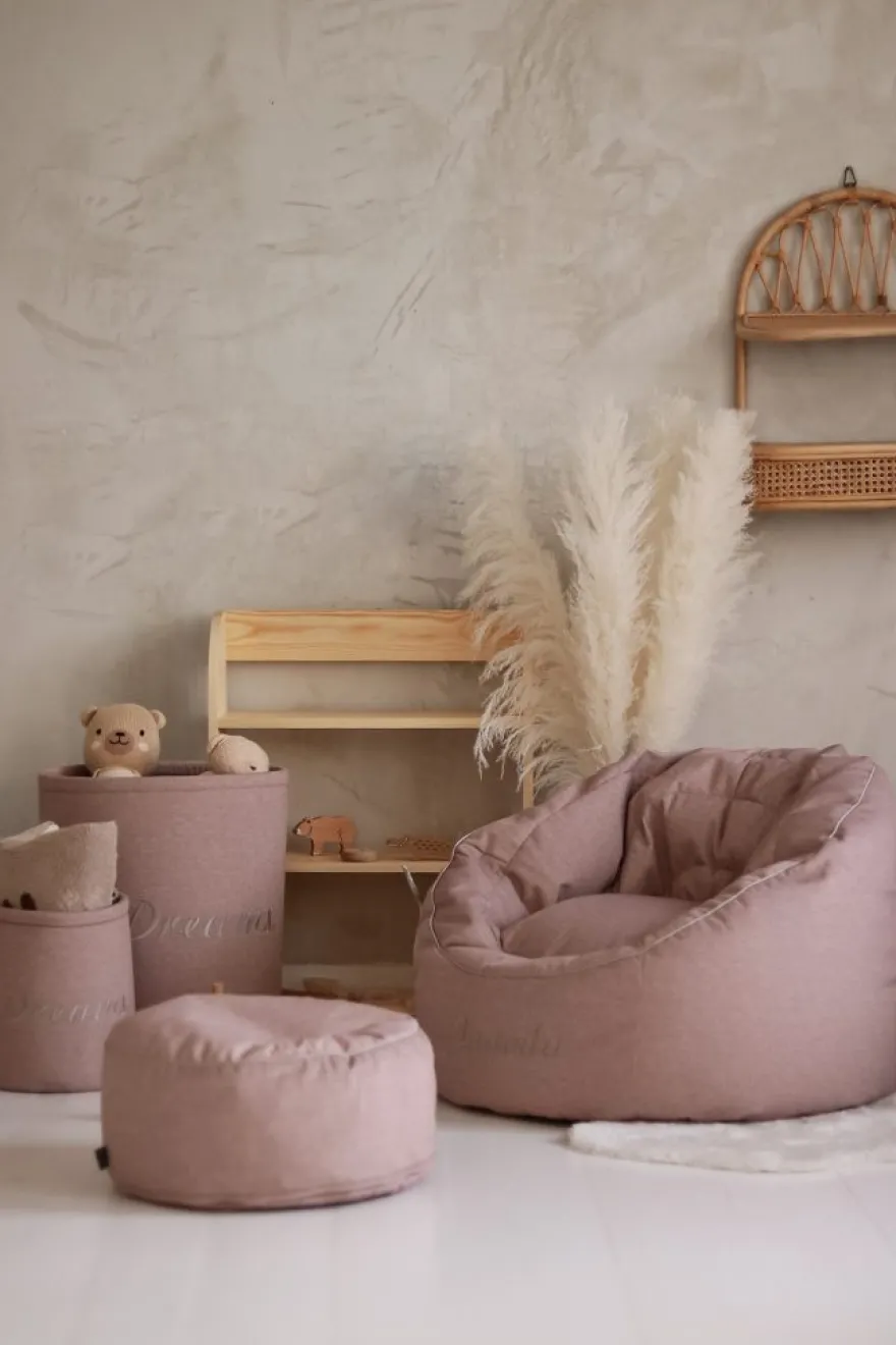 Kolekcja Timeless – Kosz na zabawki Mini Dreams- Różowy