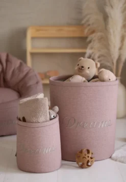 Kolekcja Timeless – Kosz na zabawki Mini Dreams- Różowy