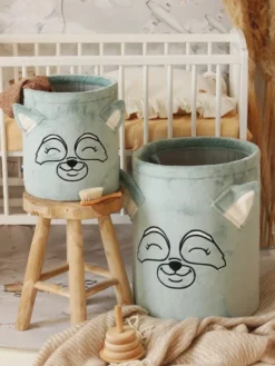 Kosz na zabawki mini Miętowy Szop