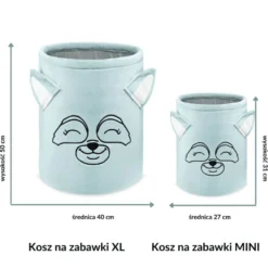 Kosz na zabawki mini Miętowy Szop