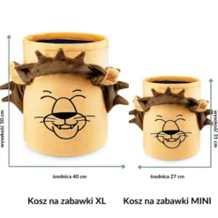 Kosz na zabawki mini Piaskowy Lew