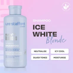 LEE STAFFORD Bleach Blondes Ice White Toning szampon do włosów 250ml