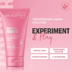 LEE STAFFORD Bleach Blondes Kiss of Colour Playful Pink Treatment koloryzująca odżywka do włosów 150ml