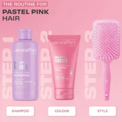 LEE STAFFORD Bleach Blondes Kiss of Colour Playful Pink Treatment koloryzująca odżywka do włosów 150ml
