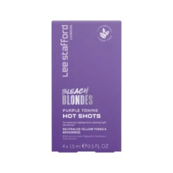 LEE STAFFORD Bleach Blondes Purple Toning Hot Shots toner do włosów 4x15ml