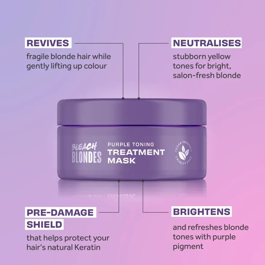LEE STAFFORD Bleach Blondes Purple Toning Treatment Mask maska do włosów 200ml