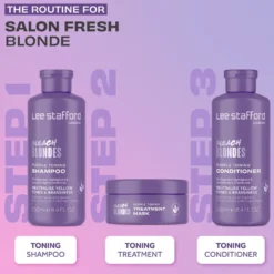LEE STAFFORD Bleach Blondes Purple Toning Treatment Mask maska do włosów 200ml