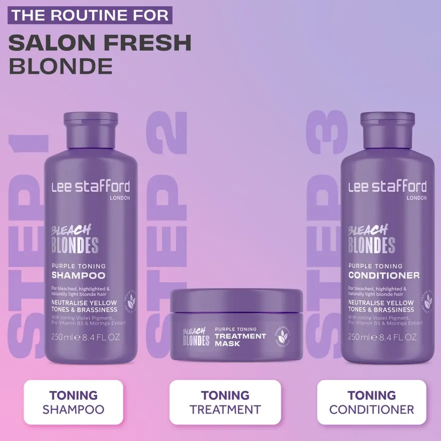 LEE STAFFORD Bleach Blondes Purple Toning Treatment Mask maska do włosów 200ml