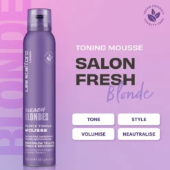 LEE STAFFORD Bleach Blondes Purple Toning Mousse pianka do włosów 200ml