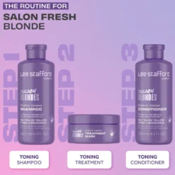 LEE STAFFORD Bleach Blondes Purple Toning szampon do włosów blond 250ml