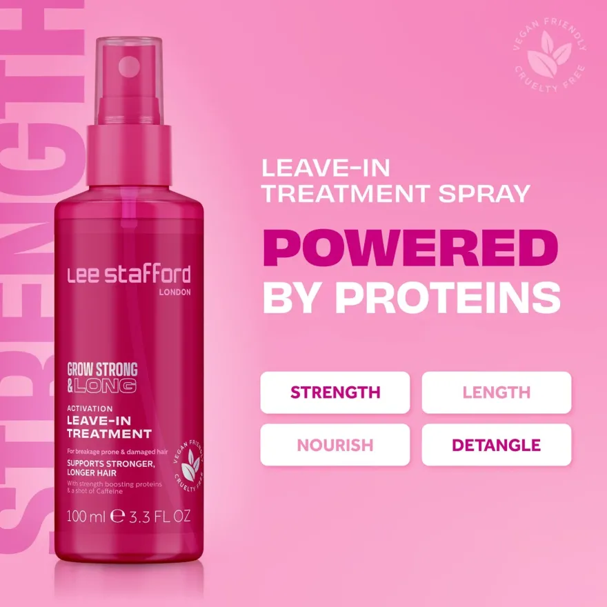 LEE STAFFORD Grow Strong & Long Activation Leave-In Treatment spray bez spłukiwania do włosów 100ml