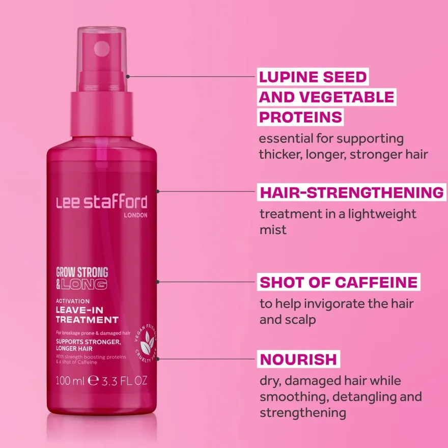 LEE STAFFORD Grow Strong & Long Activation Leave-In Treatment spray bez spłukiwania do włosów 100ml