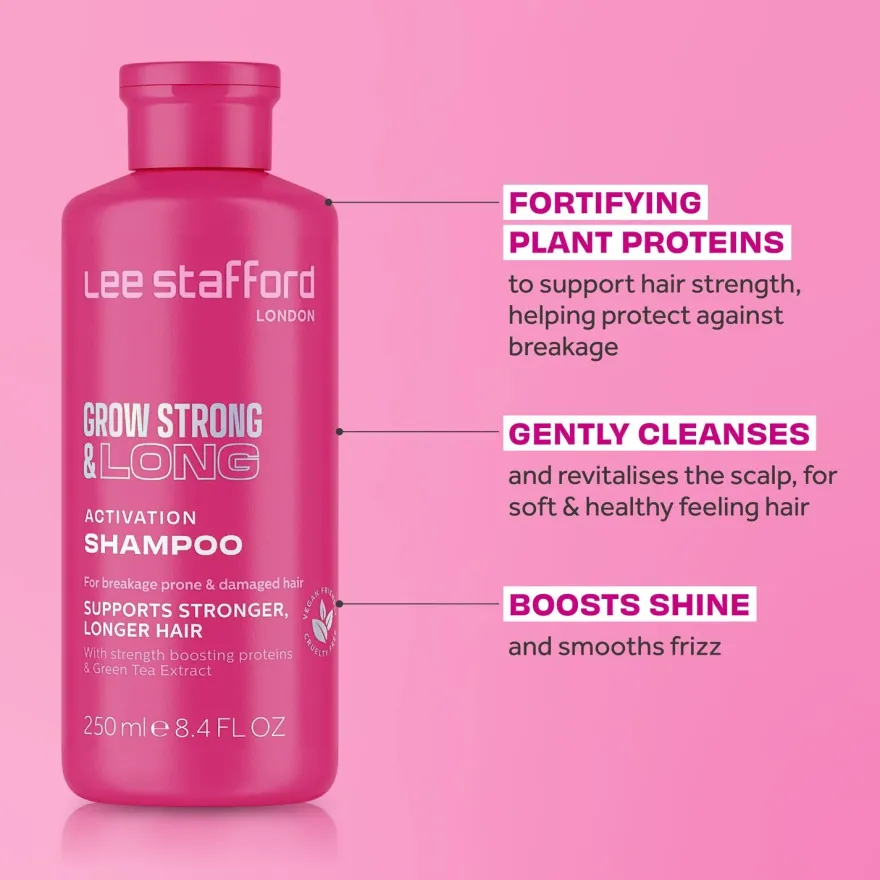 LEE STAFFORD Grow Strong & Long Activation szampon do włosów 250ml